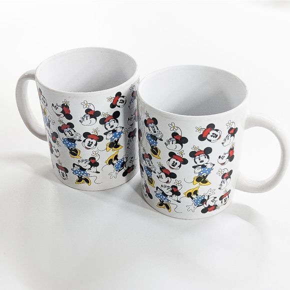 Set of Two, Vintage Disney Mugs, Minnie Mouse Mug Set - Picture 5 of 7